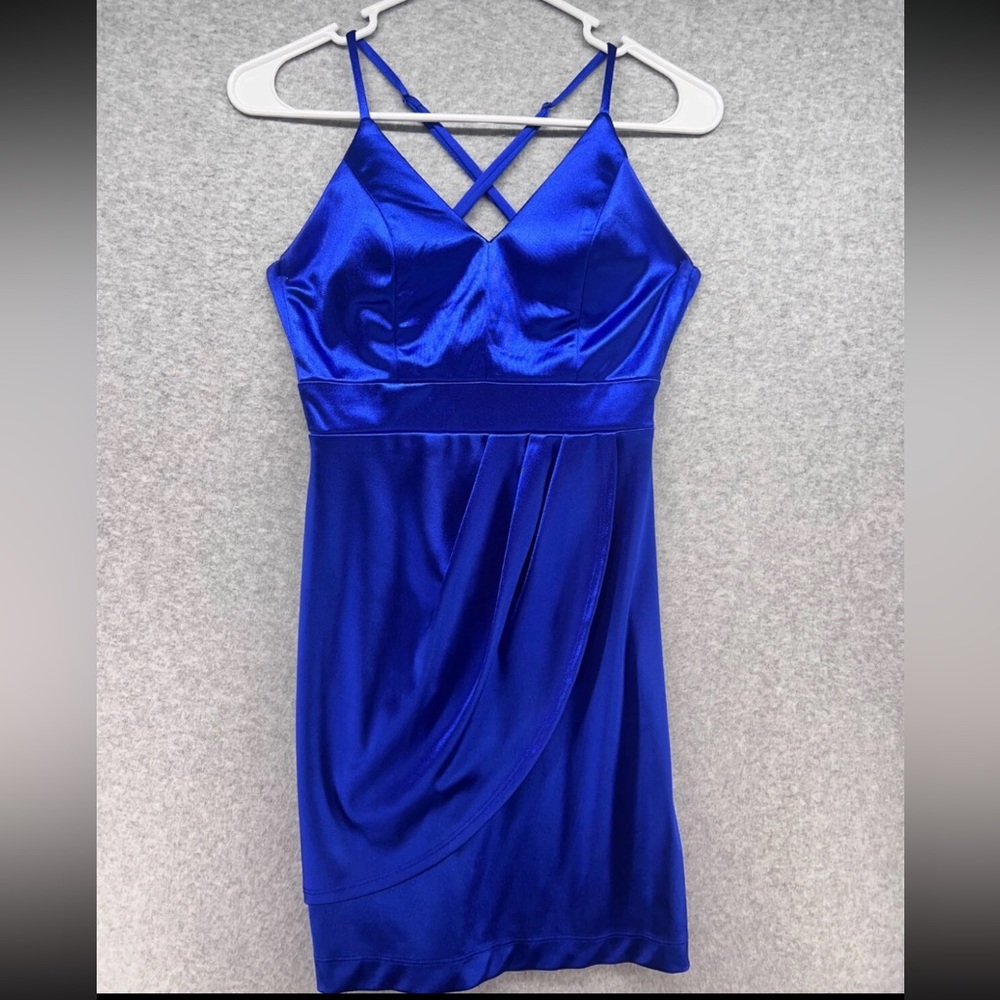 Teeze Me Royal Blue Strapless Dress